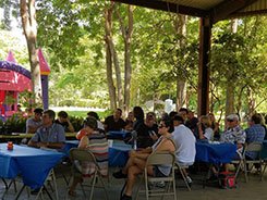The Croatian members enjoying this outdoor event.