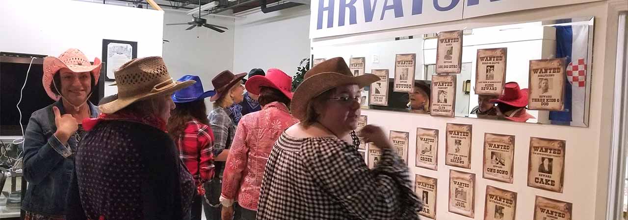 The entrence of croation club with all Wanted members: decoration by Bernardica