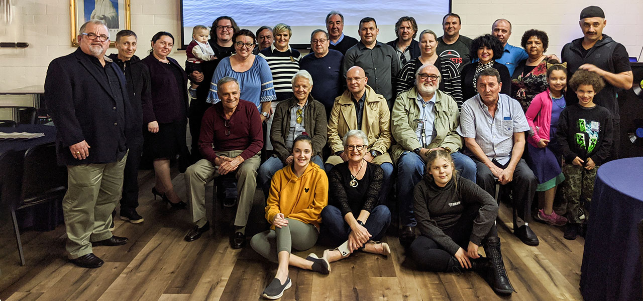 Image with all Croatians participated the visit of Croatian Ambassador in Houston