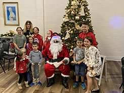 Santa and children