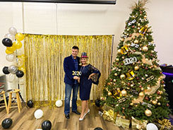 The image of our friends posing for a photo.